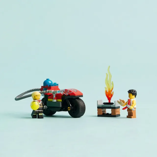 【LEGO 樂高】城市系列 60410 消防救援摩托車(玩具車 交通工具)