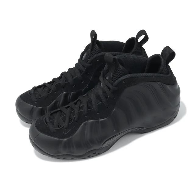 NIKE 耐吉NIKE 耐吉 休閒鞋 Air Foamposite One ANTHRACITE 男鞋 黑 氣墊 碳板 太空鞋(FD5855-001)