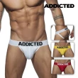 【ADDICTED】舒適透氣提臀後空內著 白/黃/紅 PUSH UP MESH JOCK AD773(透氣/舒適/後空褲/運動/派對/iMen)