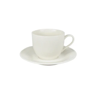 【ERATO】漢斯條紋 骨瓷紅茶杯盤2入組 200ml(咖啡杯/花茶杯)