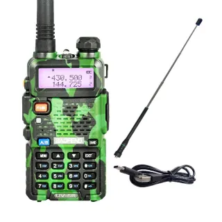 【寶峰】UV-5R 無線電對講機 迷彩 8瓦 Type-C充電(Type-C 迷彩 雙頻 對講機 無線電 無線電對講機 8瓦)