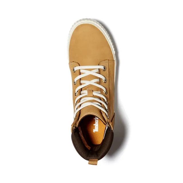 Timberland】女款小麥黃摩砂革斯凱拉灣休閒6吋靴(A2C3S231) - momo購物