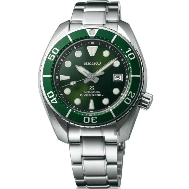 【SEIKO 精工】PROSPEX 水鬼 200米潛水機械錶-綠水鬼/45mm 開學禮 送禮 推薦(6R35-00A0G  SPB103J1)