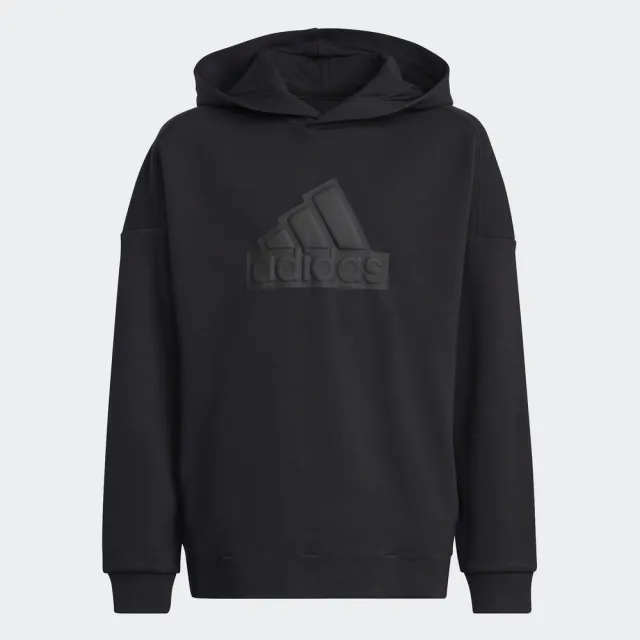 【adidas 愛迪達】LOGO 連帽上衣 童裝 HR6301