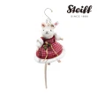 【STEIFF】Mrs Santa mouse ornament  聖誕老鼠小吊飾(限量版)