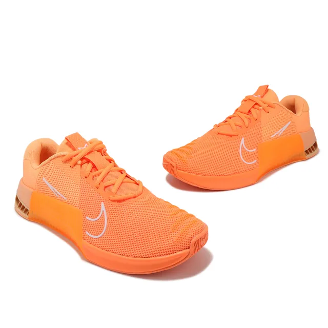 【NIKE 耐吉】訓練鞋 Metcon 9 AMP 男鞋 橘 健身 舉重 硬舉 穩定 運動鞋(DZ2616-800)