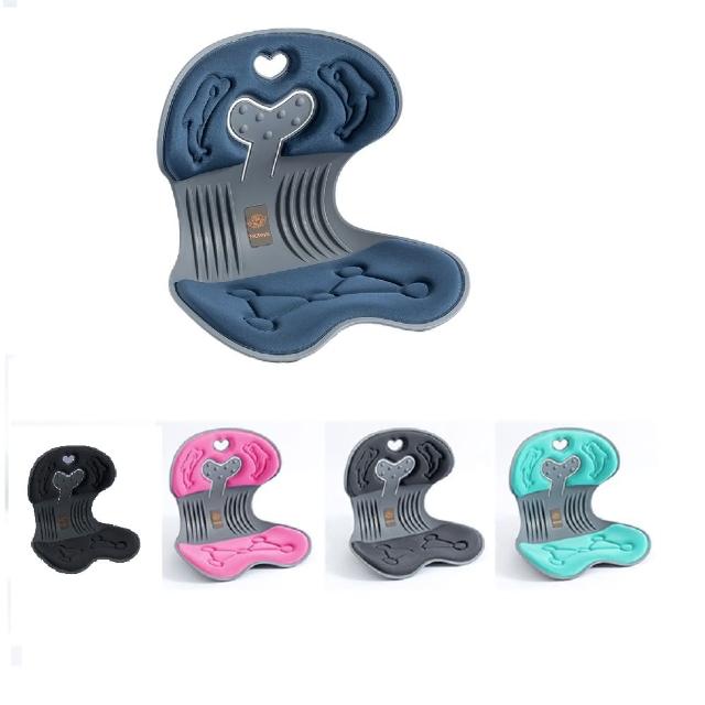 【Roichen】韓國 減壓舒適護脊坐墊/椅墊/和室椅 1入成人+1入清潔去污棒(護腰 美姿)