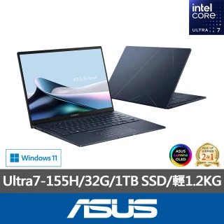 【ASUS 華碩】14吋Ultra7輕薄AI筆電(ZenBook UX3405MA/Ultra7-155H/32G/1TB SSD/W11/EVO/3K/OLED)