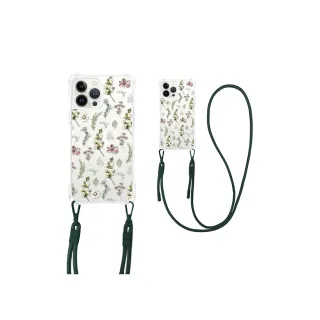 【MOOTUN沐盾】iPhone15 14 13 Pro Max 磁吸掛繩手機殼MagSafe 婚禮花園(附手機掛繩)