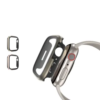 【SwitchEasy】Apple Watch  9/8/7/6/5/4/SE 41mm Modern Hybrid 鋼化玻璃鋁合金保護殼(通用最新S9)