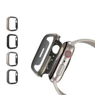 【SwitchEasy】Apple Watch  9/8/7/6/5/4 45mm Modern Hybrid 鋼化玻璃鋁合金保護殼(通用最新S9)