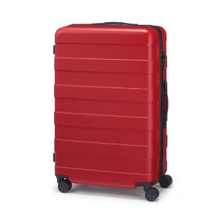 【MUJI 無印良品】四輪硬殼止滑拉桿箱75L(紅色)