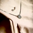 【Eli Jewelry】義大利進口 氣質頂級鋯石18K白金墜子14K白金項鍊單鑽K金項鍊(附金飾保證卡 精美禮物包裝)