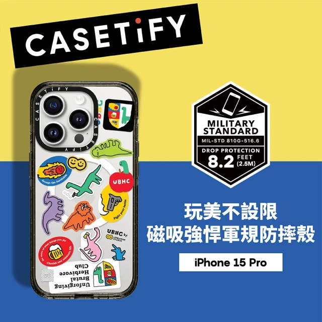Casetify iPhone 14 Pro 耐衝擊透黑-復