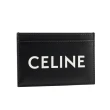 【CELINE】Logo 印花平滑小牛皮名片/卡片夾(黑色)