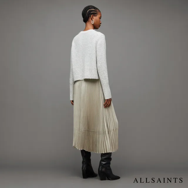 【ALLSAINTS】SILVI 金屬光澤兩件式洋裝 WD050X(常規版型)