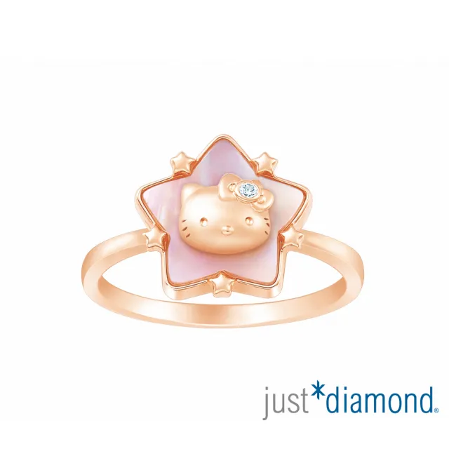 【Just Diamond】Hello Kitty讓愛轉動 鑽石戒指