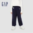 【GAP】男幼童裝 Logo刷毛束口鬆緊褲 碳素軟磨系列-多色可選(836909)