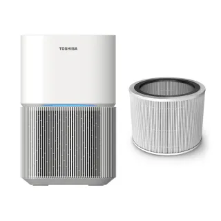 【TOSHIBA 東芝】PUREGO HEPA H13級抗敏空氣清淨機+專用濾網 CAF-A450TW(適用6-10坪)