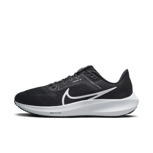 NIKE 耐吉NIKE 耐吉 慢跑鞋 運動鞋 Air Zoom Pegasus 40 女鞋 黑 白 小飛馬 緩震(DV3854-001)