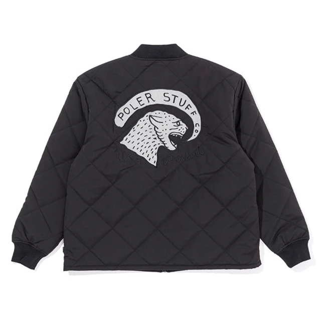 POLER STUFF 日本限定 DIAMOND QUILTED JACKET 鑽石衍縫外套 / 軍裝風格防水外套(黑色)