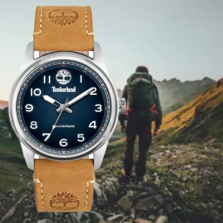 【Timberland】天柏嵐 都會時尚大三針手錶-藍/45mm(TDWGA2152102)