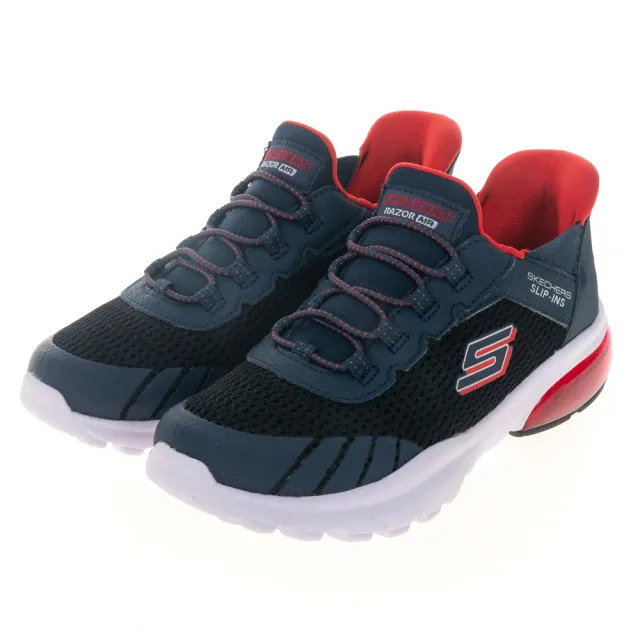 【SKECHERS】男童系列 瞬穿舒適科技 RAZOR AIR(403839LBKNV)