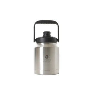 【BROOKLYN WORKS】2.5L 不鏽鋼保冰水壺 銀色(大容量 攜帶便利 保冰效果絕佳 不含BPA)