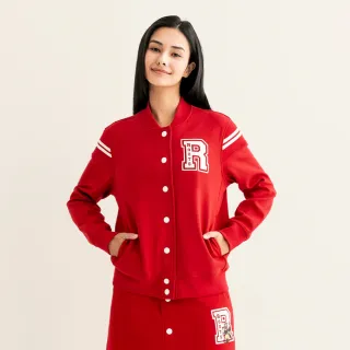 【Roots】Roots女裝- 戶外探險家系列 刺繡棒球外套(紅色)