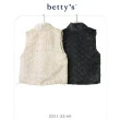 【betty’s 貝蒂思】毛絨雙口袋抽繩高領背心(共二色)