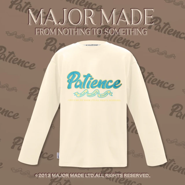 MAJOR MADE Patience小緞帶長TEE(#長袖上衣#T-shirt#薄長袖)