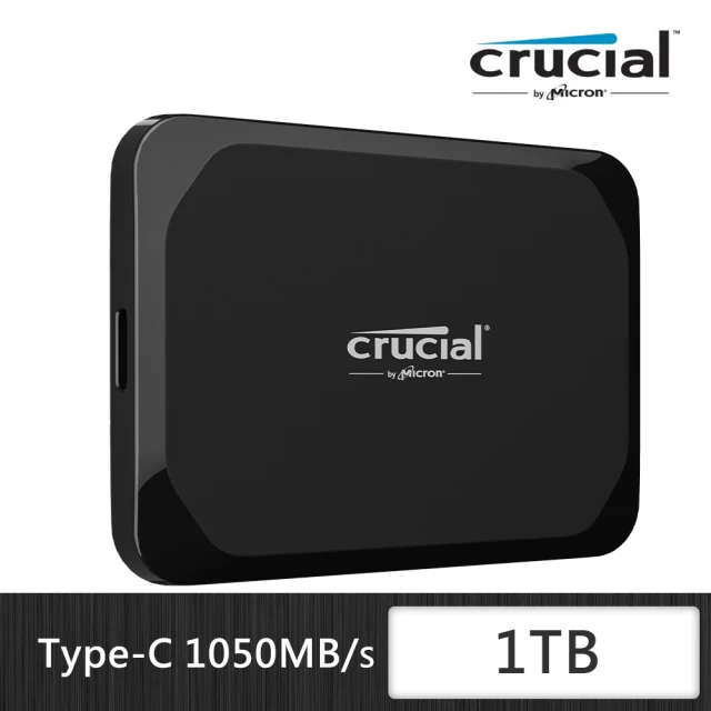 Crucial 美光 X9 1TB 外接式 SSD USB 3.2 Gen2(CT1000X9SSD9)