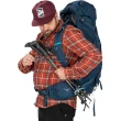 【Osprey】Kestrel 48 輕量登山背包 附背包防水套 男款 黑色(健行背包  徙步旅行 登山後背包)