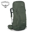 【Osprey】Kestrel 68 輕量登山背包 附背包防水套 男款 盆景綠(健行背包  徙步旅行 登山後背包)