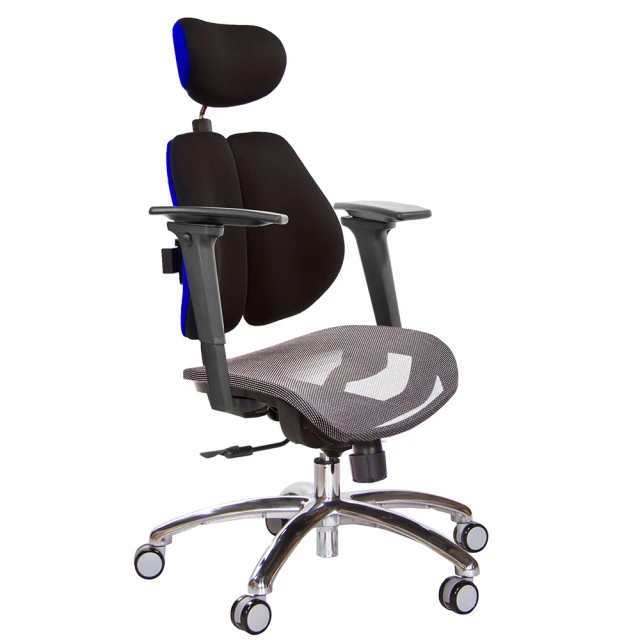 GXG 吉加吉 高雙背網座 電腦椅 鋁腳/3D手遊休閒扶手(