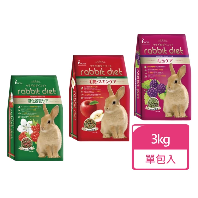 doter 寵愛物語 兔飼料 3KG/包 兩包組(兔飼料 成