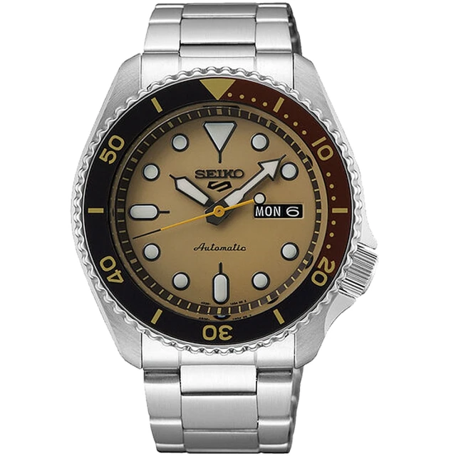 SEIKO 精工SEIKO 精工 5 Sports 珍珠奶茶 珍奶時間 台灣限量機械錶(SRPK45K1/4R36-14Y0U)