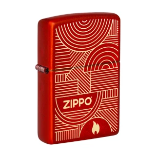 【Zippo】2023年創辦人紀念款－抽象線條防風打火機(美國防風打火機)