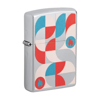 【Zippo】2023年創辦人紀念款－幾何色塊防風打火機(美國防風打火機)