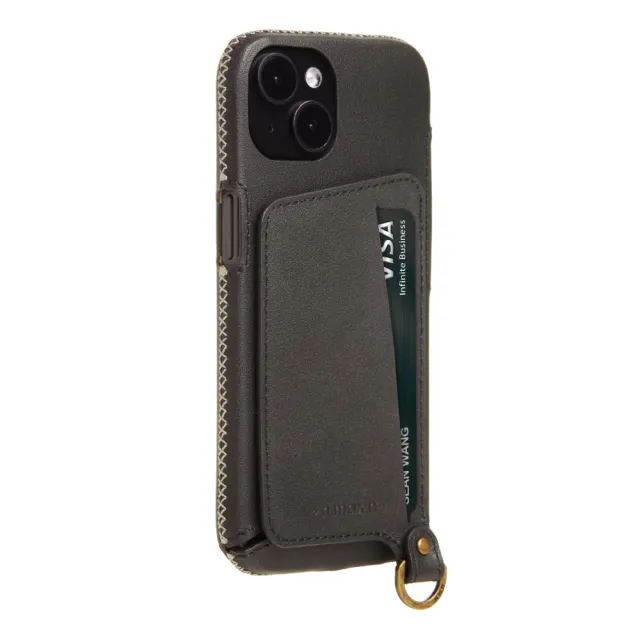【n max n】iPhone15 經典系列 - 磁吸站立卡袋手機皮革套 - 四色任選(AP-PH15-751MG1)