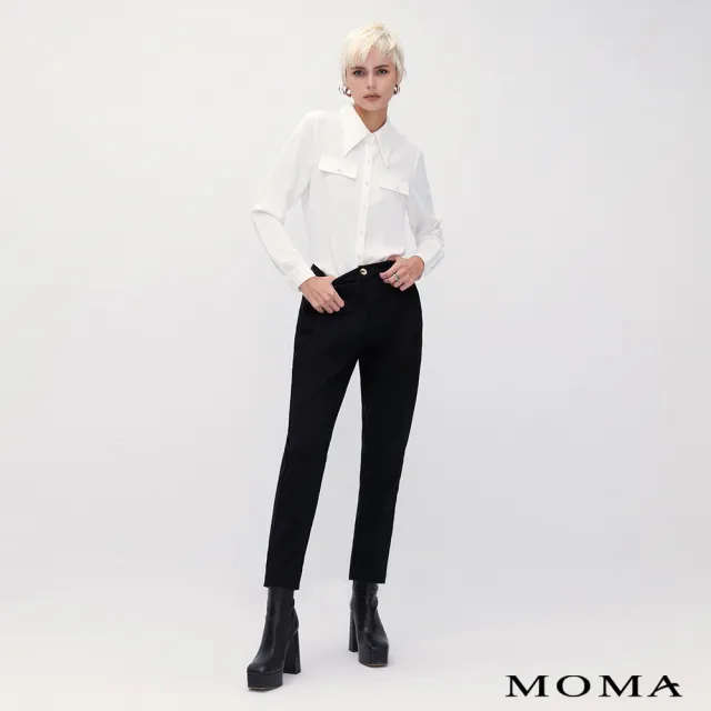 【MOMA】修身窄口九分長褲(兩色)