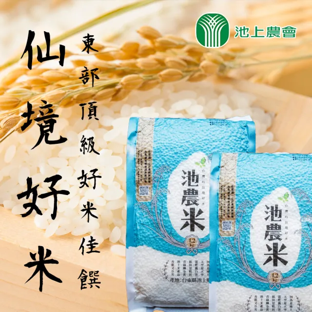 【農會】池上農會 池農仙境好米團購組X1箱(1.2kgX20包)