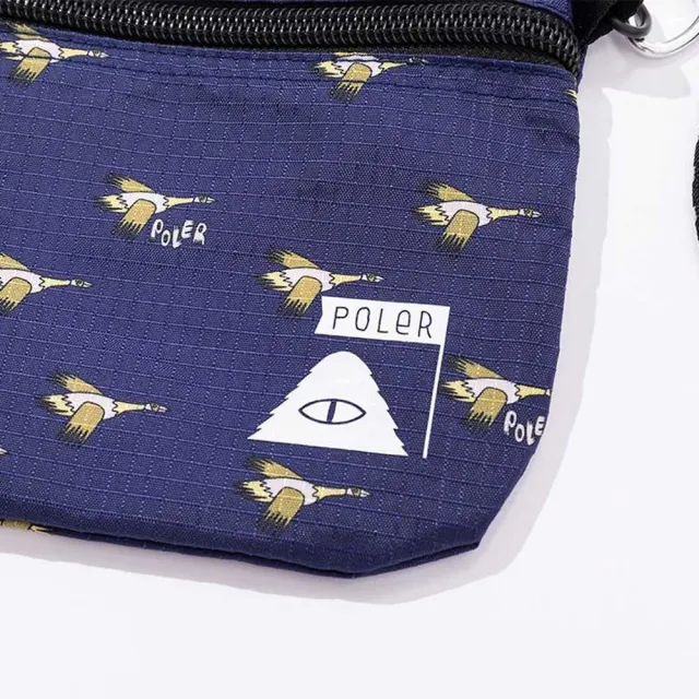 【POLER STUFF】日本限定 STUFFABLE POUCH  2023新版輕便袋收納包(印花藍)