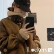 【Lockers 木櫃】新款時尚羊毛加厚毛絨大衣外套 L112121902(毛絨大衣外套)