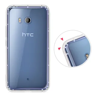 【RedMoon】HTC U11 防摔透明TPU手機軟殼