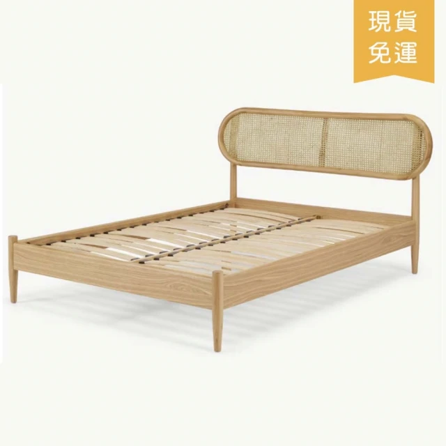 Taoshop 淘家舖 W維莎日式實木床現代簡約橡木雙人床北
