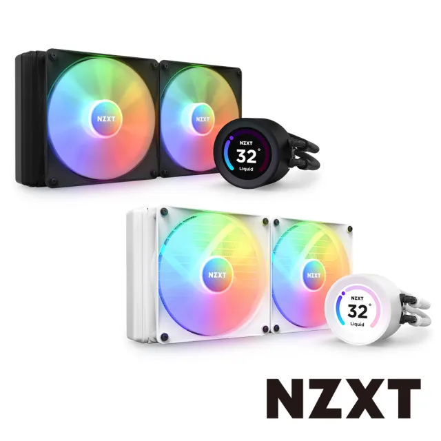 【NZXT 恩傑】Kraken 280 Elite RGB 液晶水冷 280mm 一體式水冷散熱器(核心扇 / 保固7年)