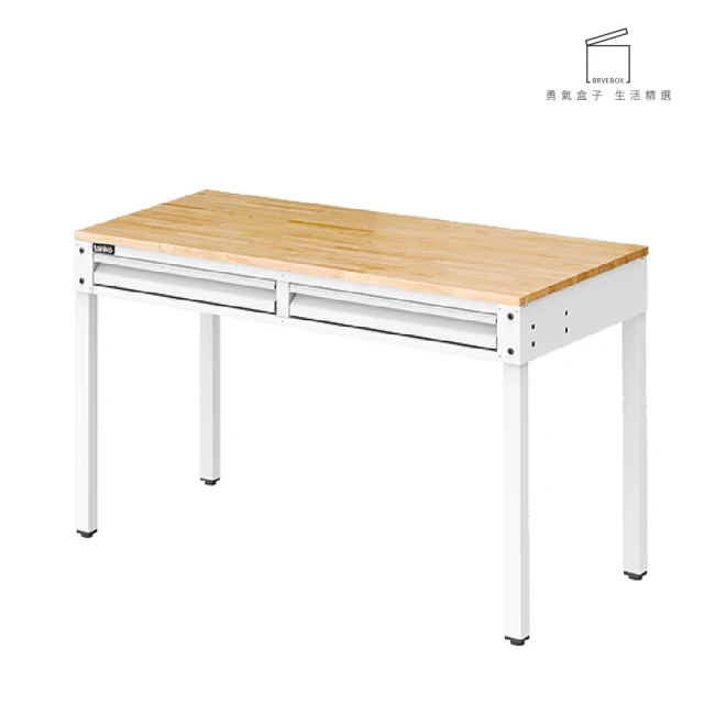 TANKO 天鋼 WET-4102W 雙抽屜多功能桌 白 120x61 cm(工業風桌子 原木桌 書桌 耐用桌 辦公桌)
