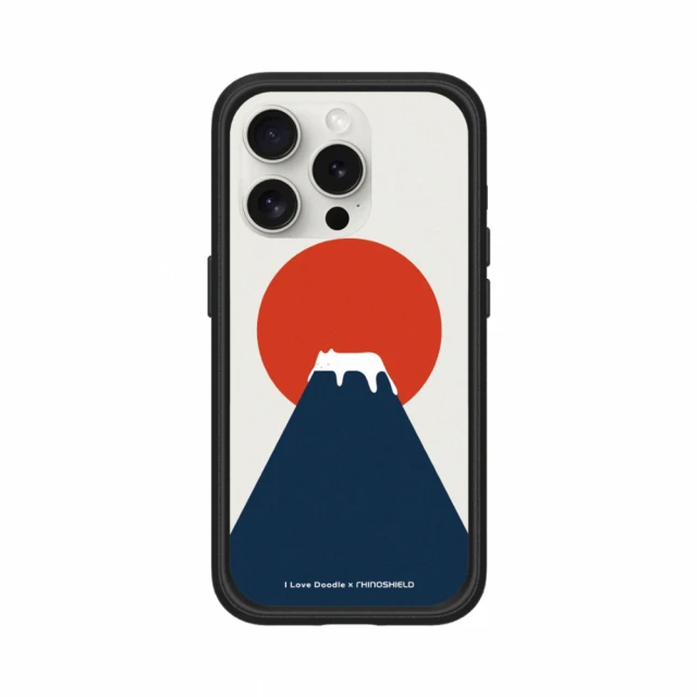 RHINOSHIELD 犀牛盾 iPhone 14/Plus/Pro/Max Mod NX MagSafe兼容 手機殼/富士山(I Love Doodle)