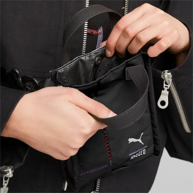 【PUMA】包包 斜背包 側背包 女 男 中性款 TRP系列迷你小包 運動 休閒 黑色(07970201)